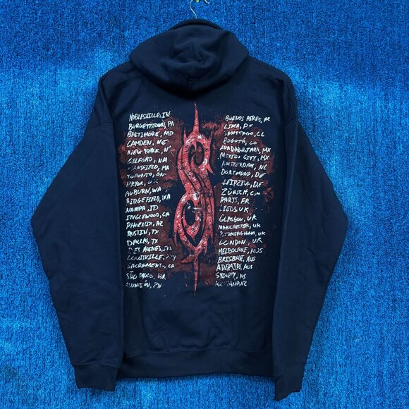 Slipknot 1999 Here Comes The Pain Blue Rock Hoodie Size Large - Picture 3 of 4